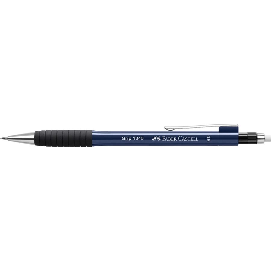 Faber-Castell - Grip 1345 mechanical pencil, 0.5 mm, blue metallic