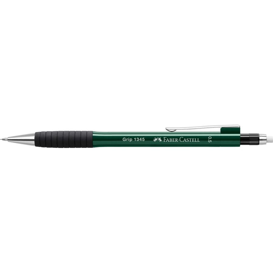 Faber-Castell - Grip 1345 mechanical pencil, 0.5 mm, green metallic