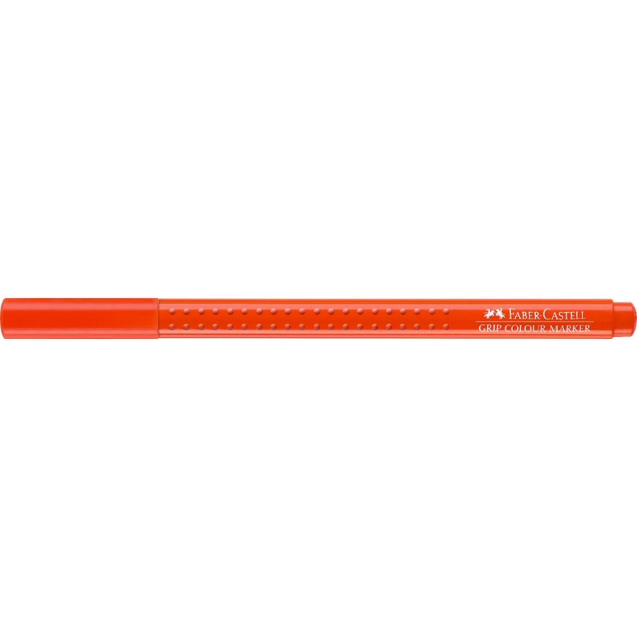 Faber-Castell - Grip felt tip pen, plastic wallet of 10