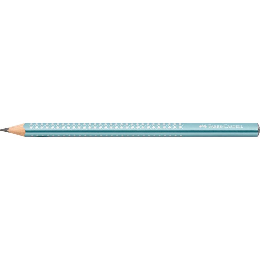 Faber-Castell - Graphite pencil Jumbo Sparkle,ocean metallic