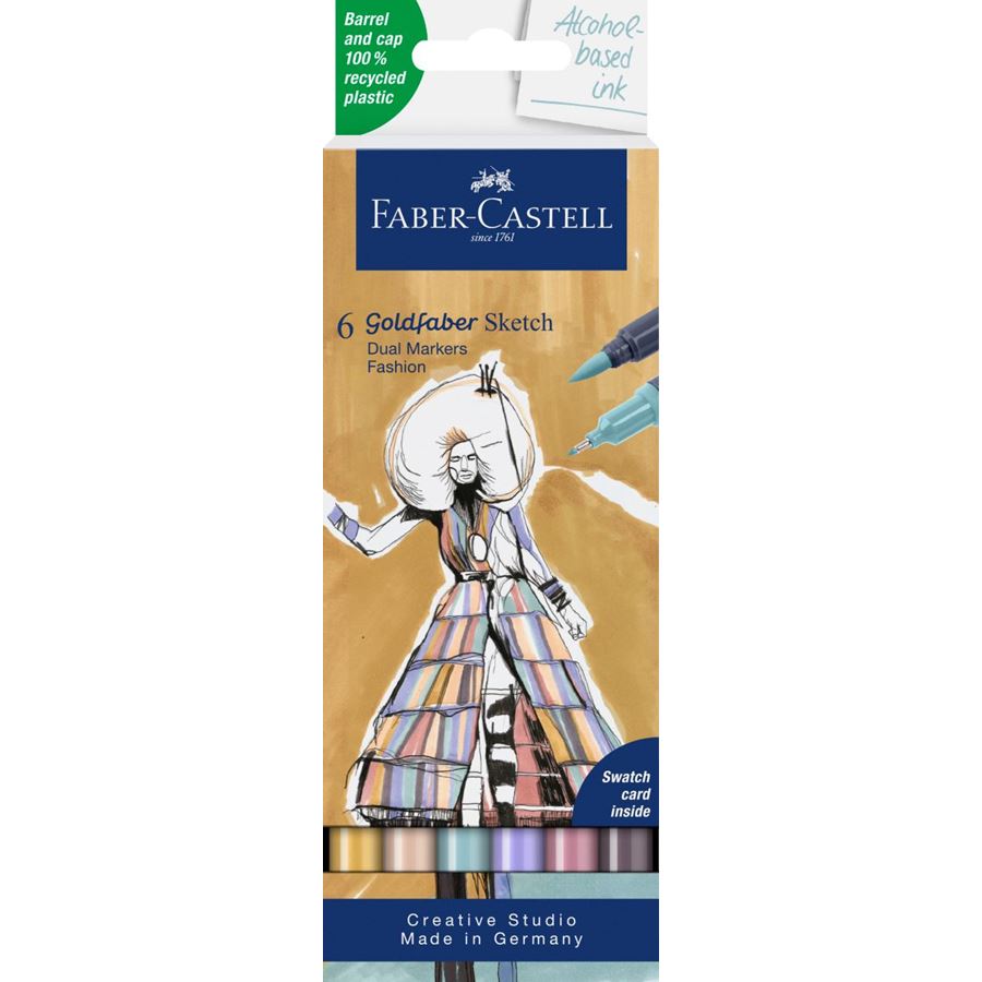 Faber-Castell - Gofa Sketch Marker, 6ct set, Fashion