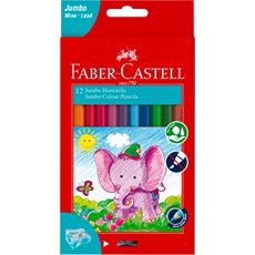 Faber-Castell - Jumbo classic colour pencil pack of 12