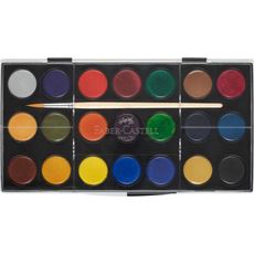 Faber-Castell - Watercolour paint box 21 colours incl. 1 brush