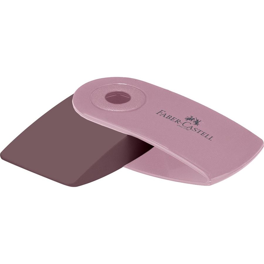 Faber-Castell - Sleeve Mini eraser, 3 harmony colours, sorted