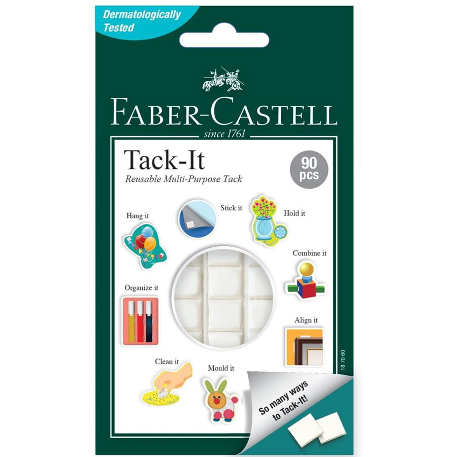 Faber-Castell - Tack-it adhesive, 50 g, white