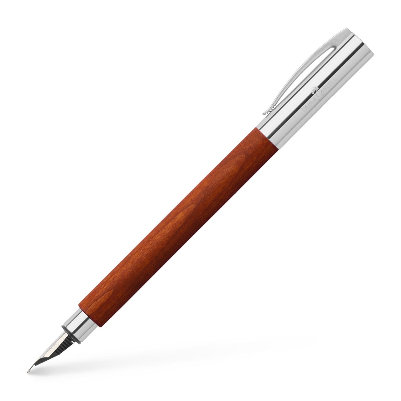 Faber-Castell - Ambition pear wood fountain pen, EF, reddish brown