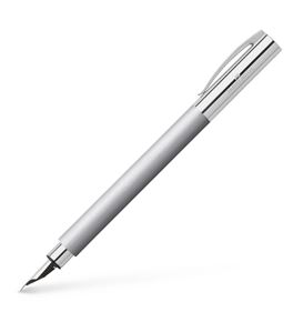 Faber-Castell - Ambition Stainless Steel fountain pen, EF, silver