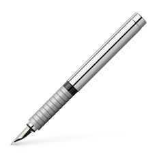 Faber-Castell - Essentio Metal fountain pen, M, silver shiny
