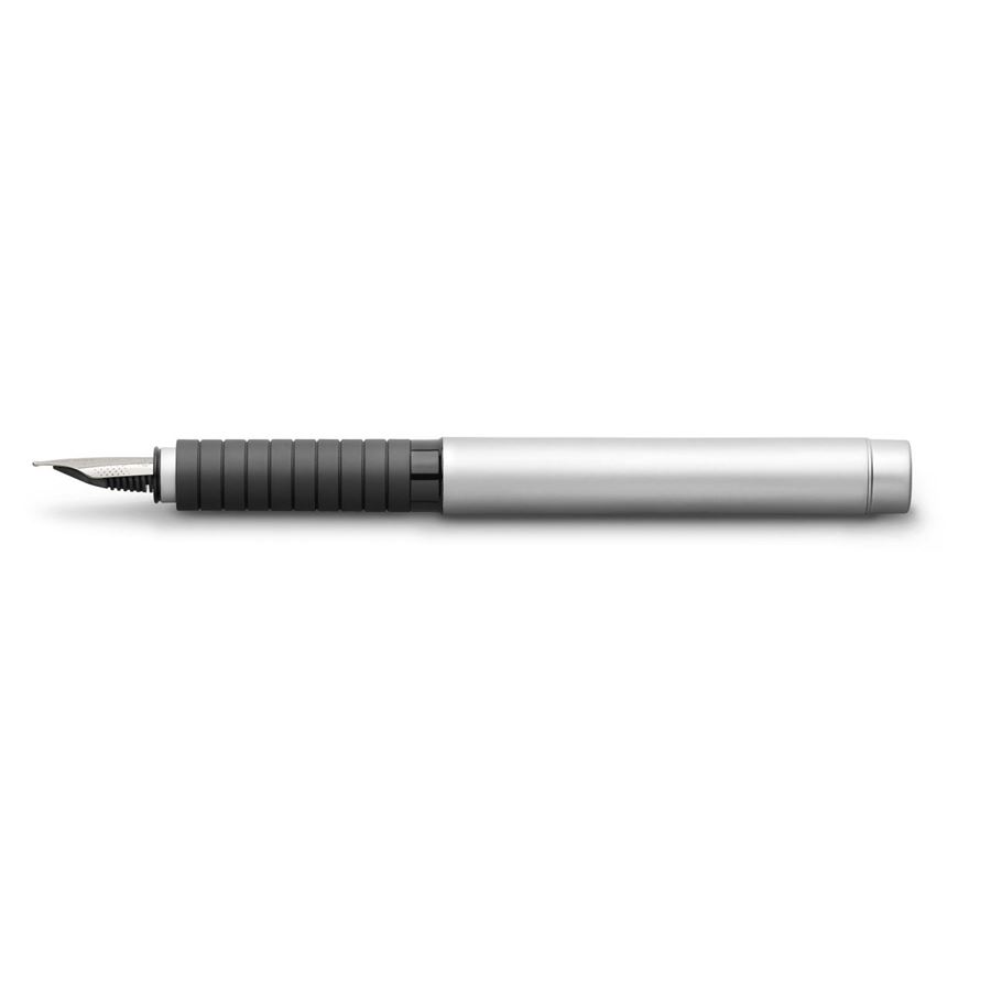 Faber-Castell - Essentio Metal fountain pen, F, silver matt