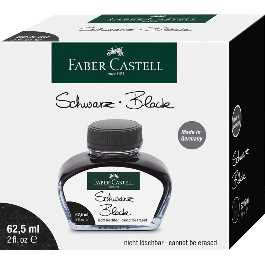 Faber-Castell - Ink bottle, 62.5 ml, ink black