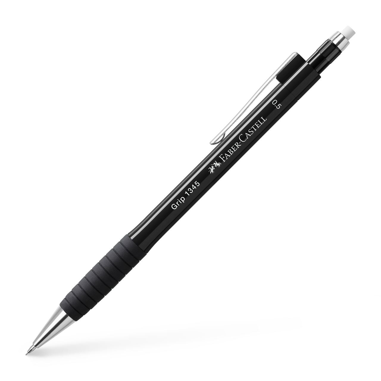 Faber-Castell - Grip 1345 mechanical pencil, 0.5 mm, black metallic