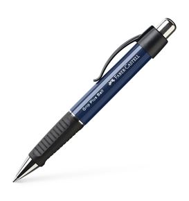 Faber-Castell - Grip Plus Ball ballpoint pen, M, blue metallic 