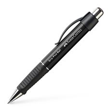 Faber-Castell - Grip Plus Ball ballpoint pen, M, black metallic 