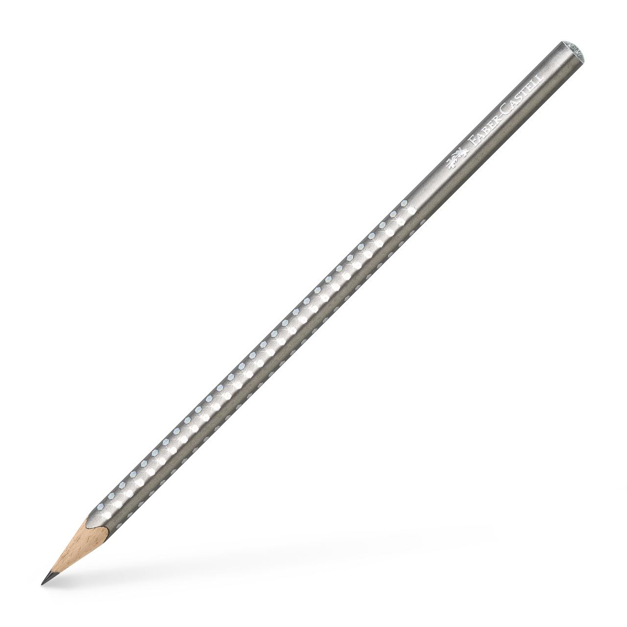 Faber-Castell - Sparkle graphite pencil, pearl silver
