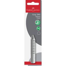 Faber-Castell - Grip 2001 triangular eraser, grey, set of 1