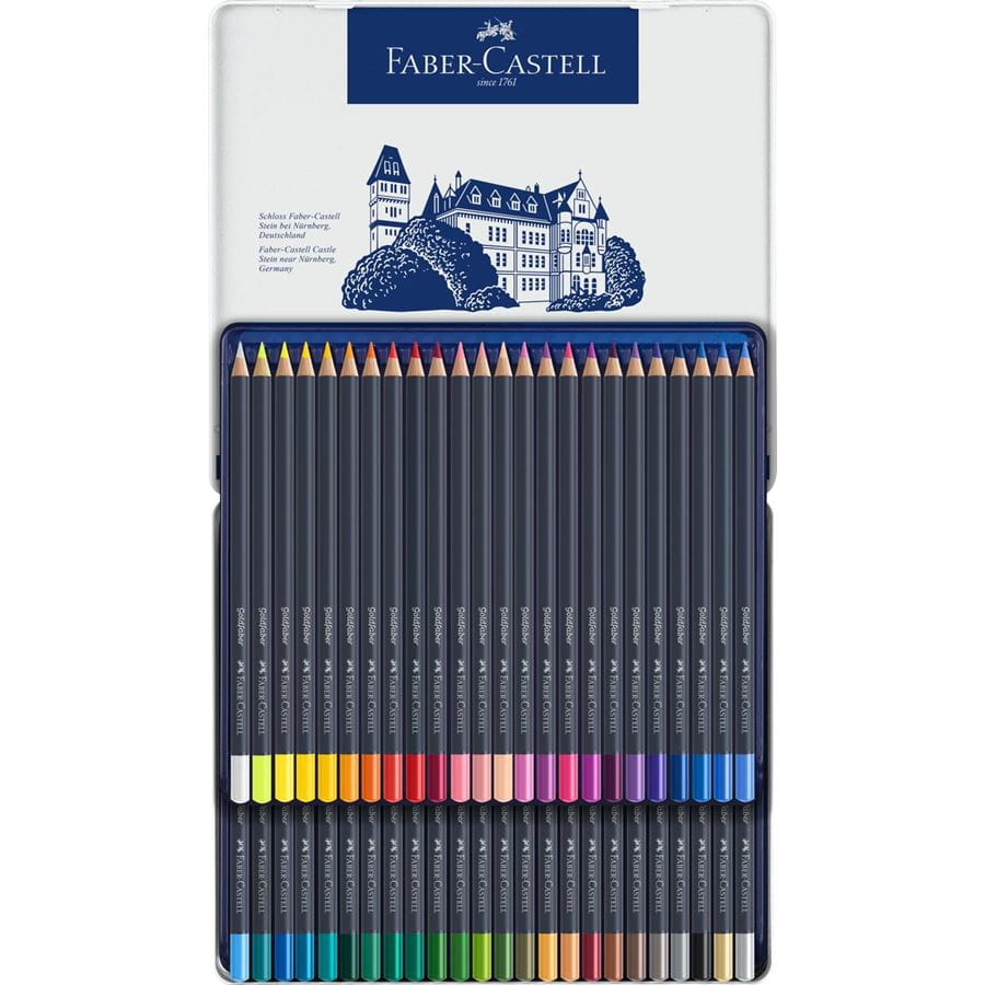Faber-Castell - Goldfaber colour pencil, tin of 48