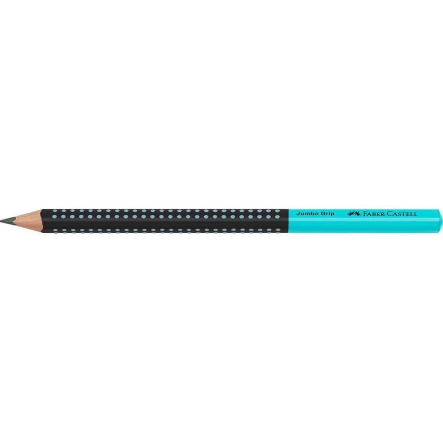 Faber-Castell - Graphite pencil Jumbo Grip Two Tone black/turqouise