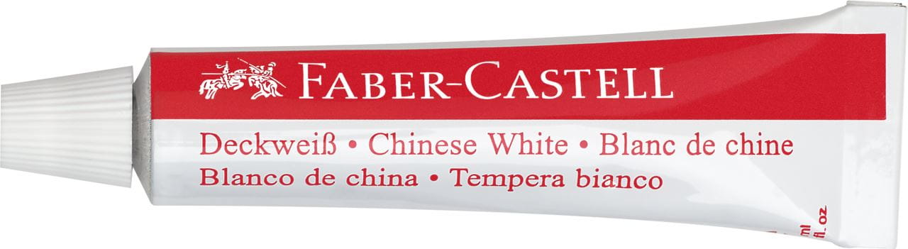 Faber-Castell - Opaque white, tube of 7.5 ml