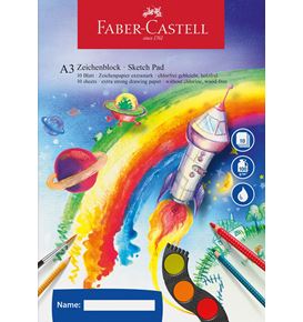 Faber-Castell - Drawing pad, A3, 10 sheets, 100g/m2
