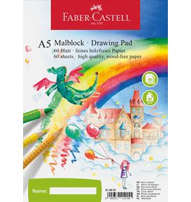 Faber-Castell - Sketch pad, A5, 60 sheets, 80g/m2