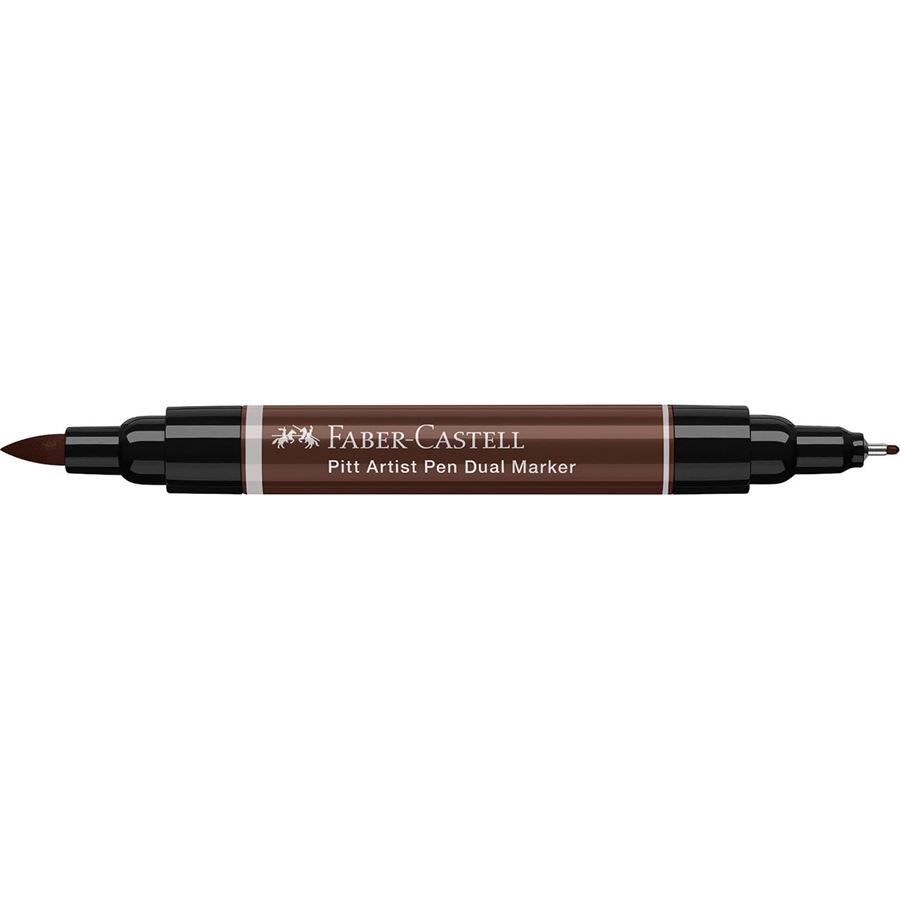 Faber-Castell - Pitt Artist Pen Dual Marker India ink, dark sepia