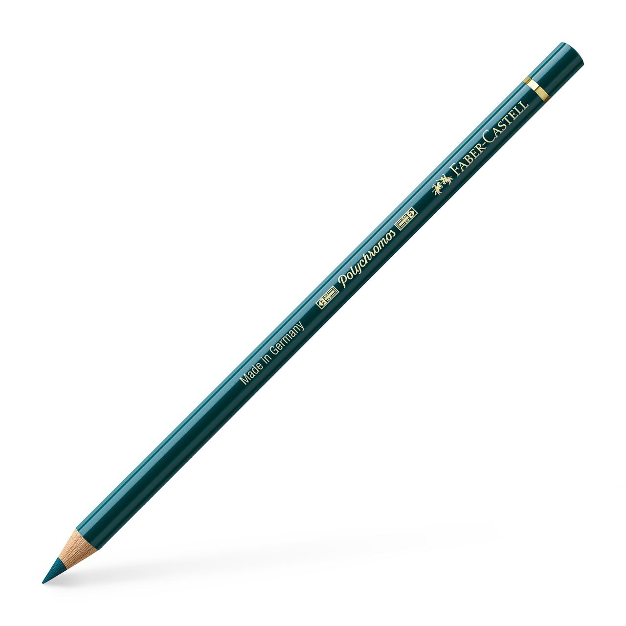 Faber-Castell - Polychromos colour pencil, deep cobalt green