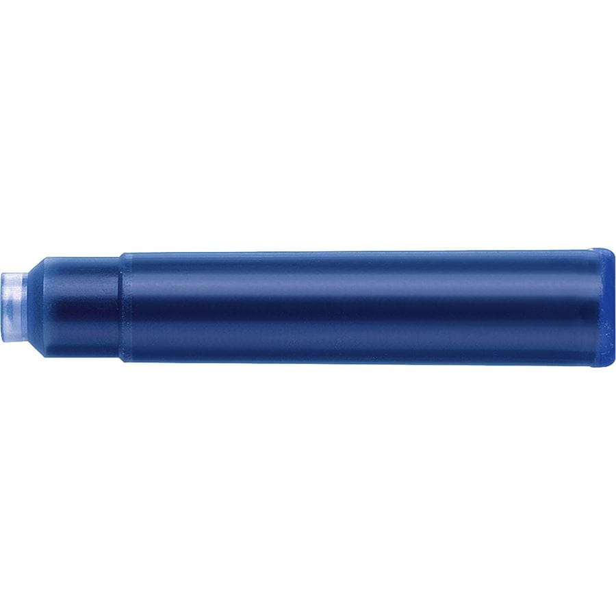 Faber-Castell - Ink cartridges, standard, 6x blue erasable