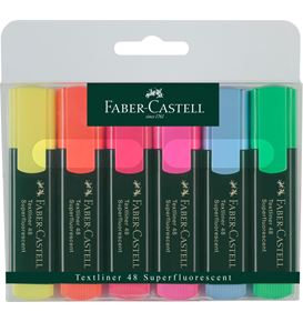Faber-Castell - Textliner 48 Superfluorescent, wallet of 6