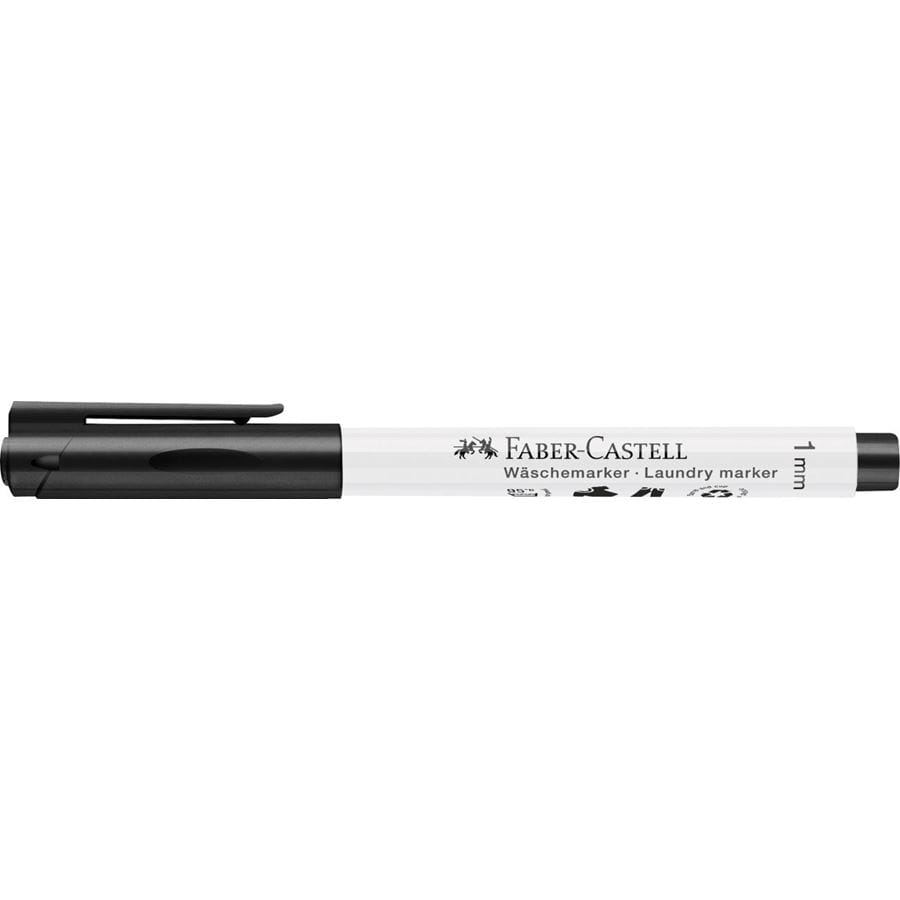 Faber-Castell - Laundry marker black round tip