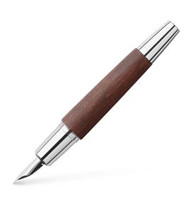 Faber-Castell - e-motion wood fountain pen, B, dark brown