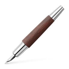 Faber-Castell - e-motion wood fountain pen, B, dark brown